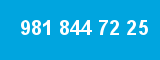 981 844 72 25 981 844 72 25